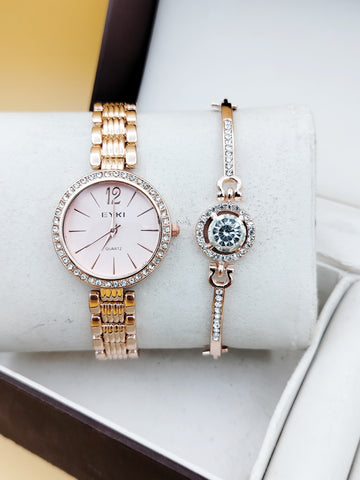 EYKI Ladies Watch + Bracelet gift set