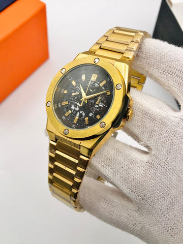 HUBLOT MENS STEEL CHAIN WATCH