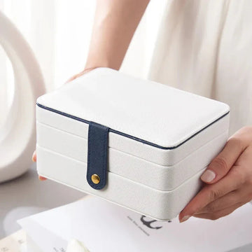 Pu leather portable large capacity jewellery organizer