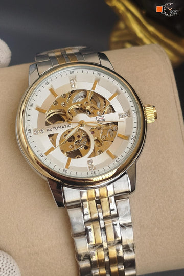 TRUEWARTH ORIGINAL WATCH  AUTOMATIC  STAINLESS STEEL CHAIN