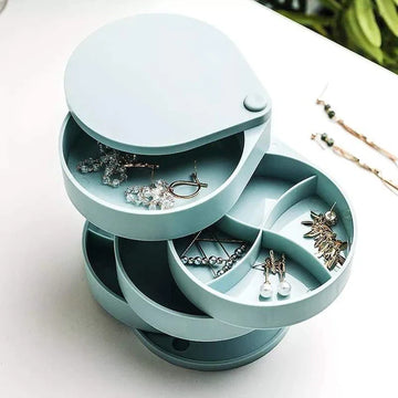 Portable 4 layer jewellery organizer