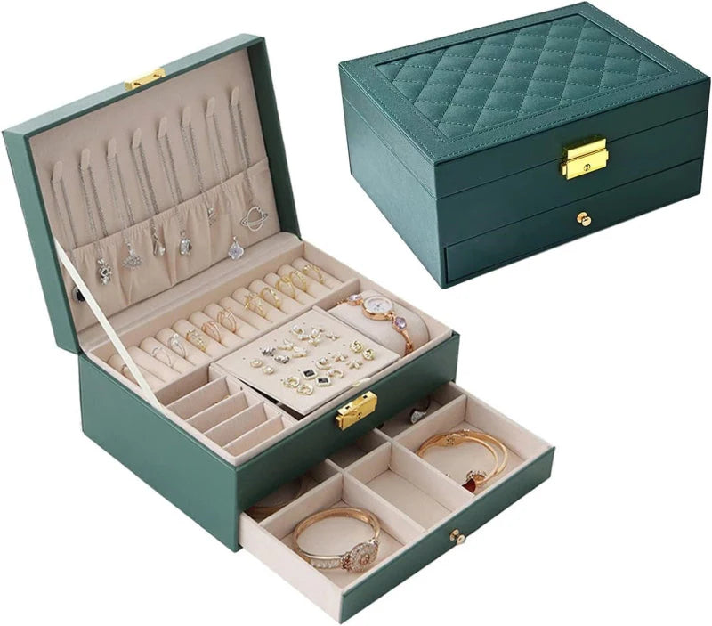 Premium Jewelry Organizer Box - Elegant Storage Solution