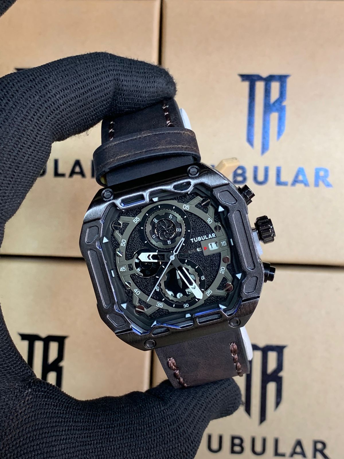 Tublar Men’s Strap Watch SQUARE