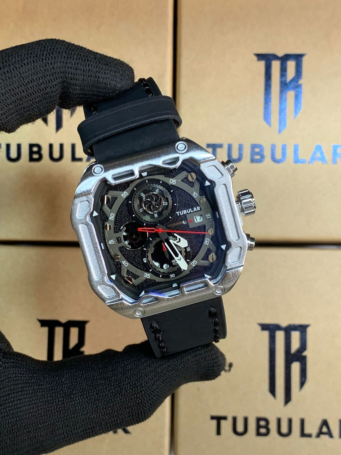 Tublar Men’s Strap Watch SQUARE