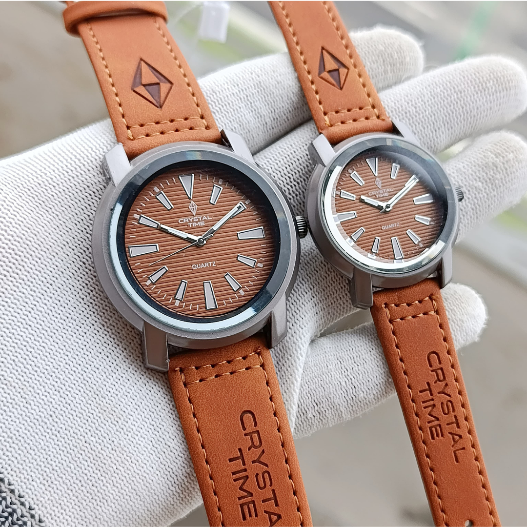 CRISTAL TIME COUPLE WATCH