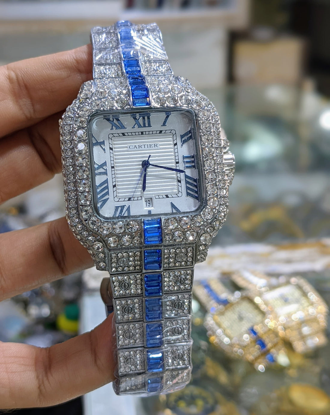 CARTIER square shape full diamond