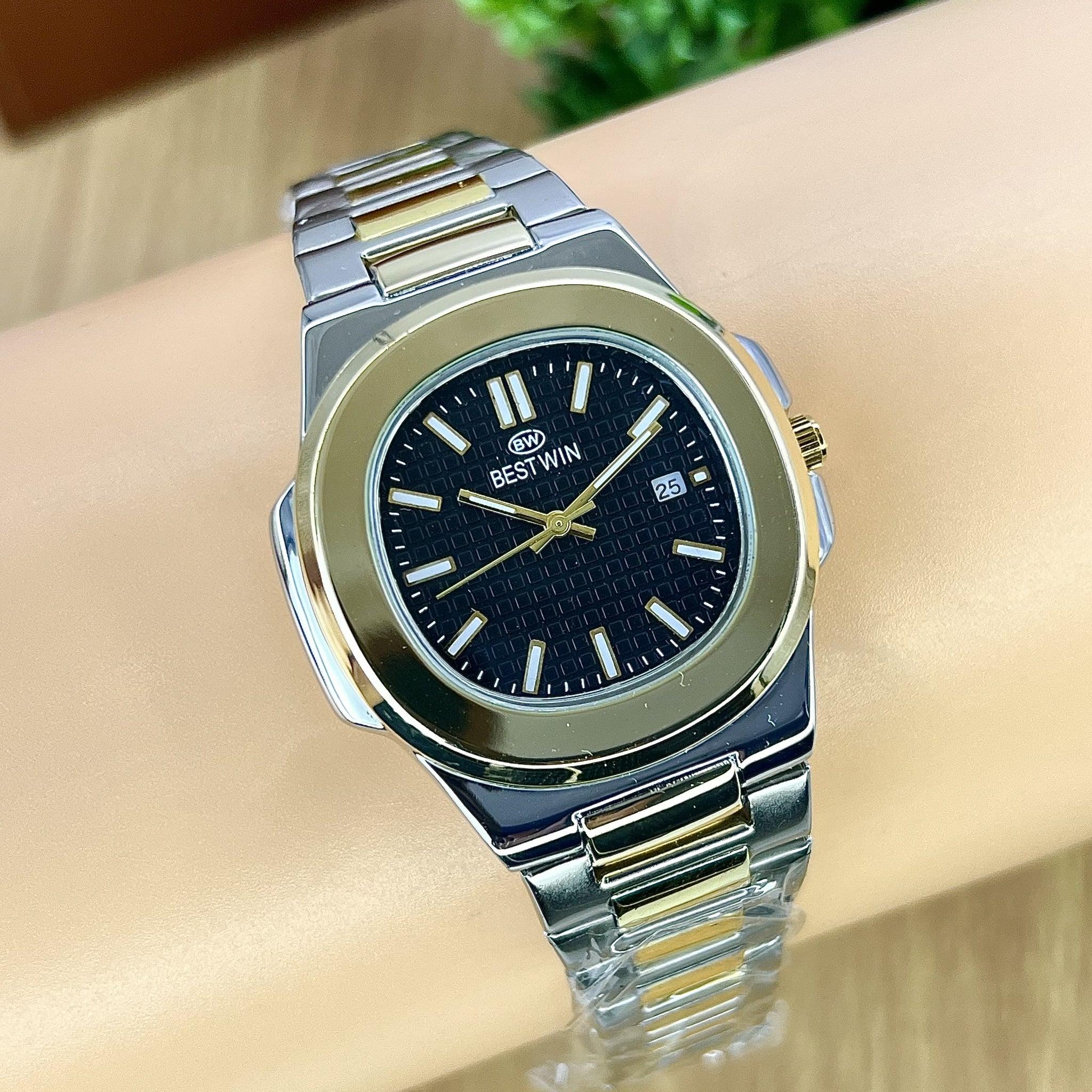 BESTWIN push lock mens chain watch
