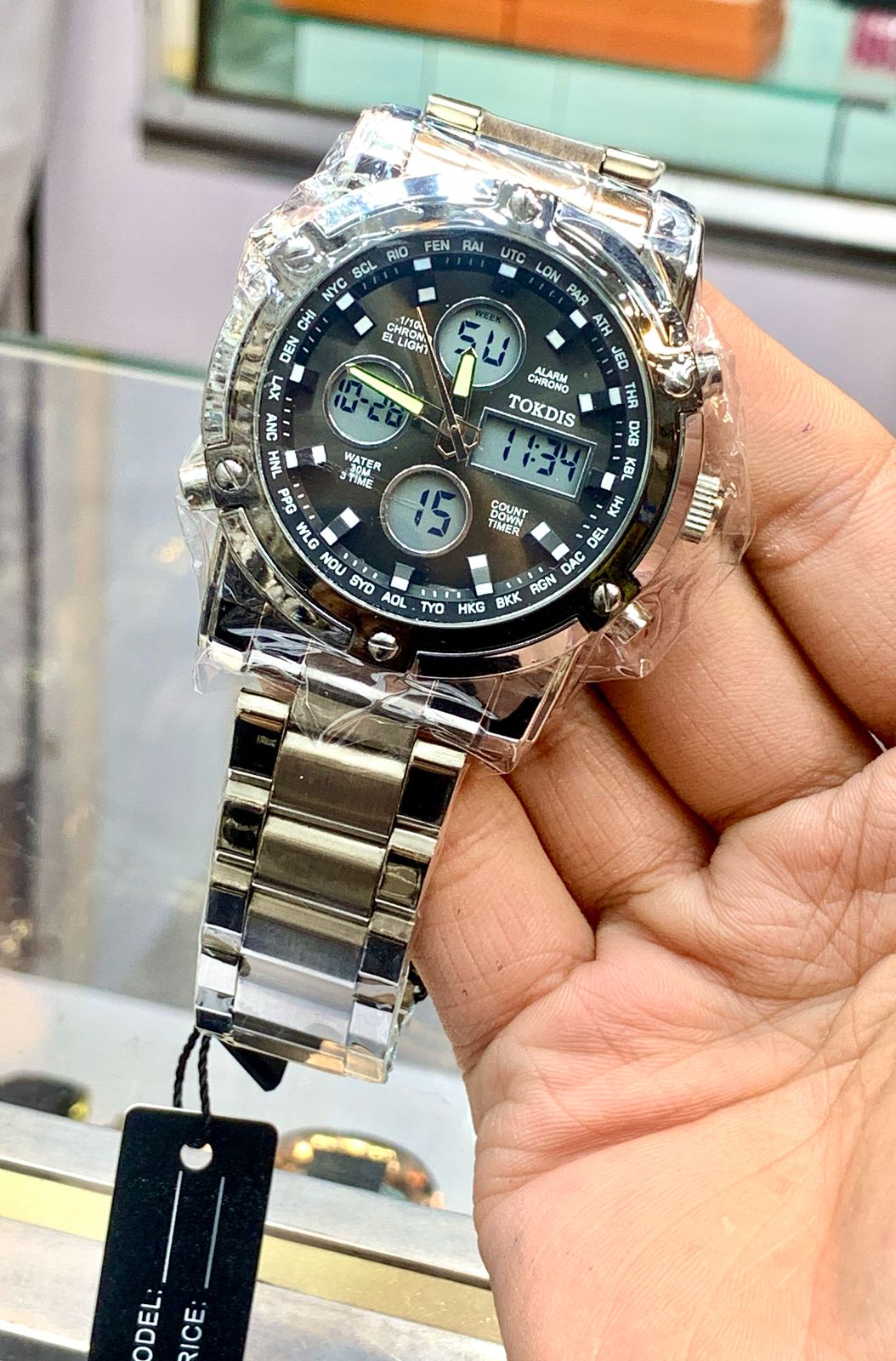 NEW TOKDIS digital WATCH with chain
