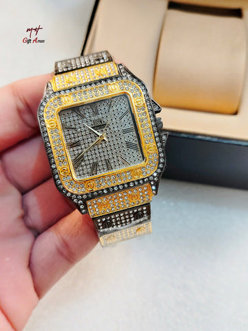 Cartier Full Stone Chain Watch