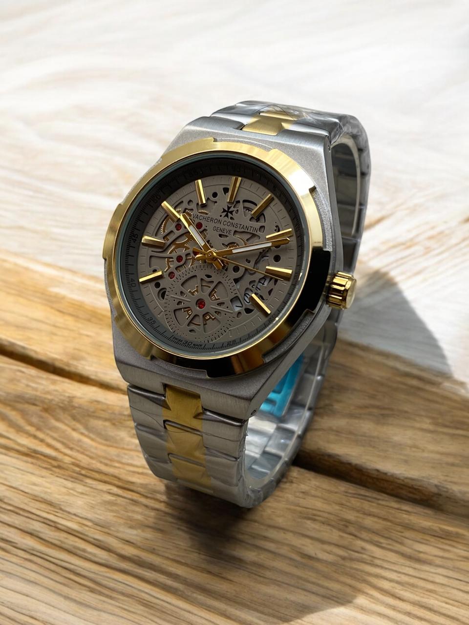 VACHERON CONSTANTIN GENEVE  STEEL CHAIN WATCH