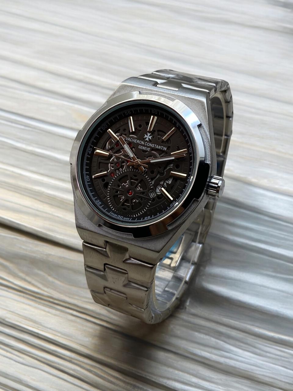 VACHERON CONSTANTIN GENEVE  STEEL CHAIN WATCH