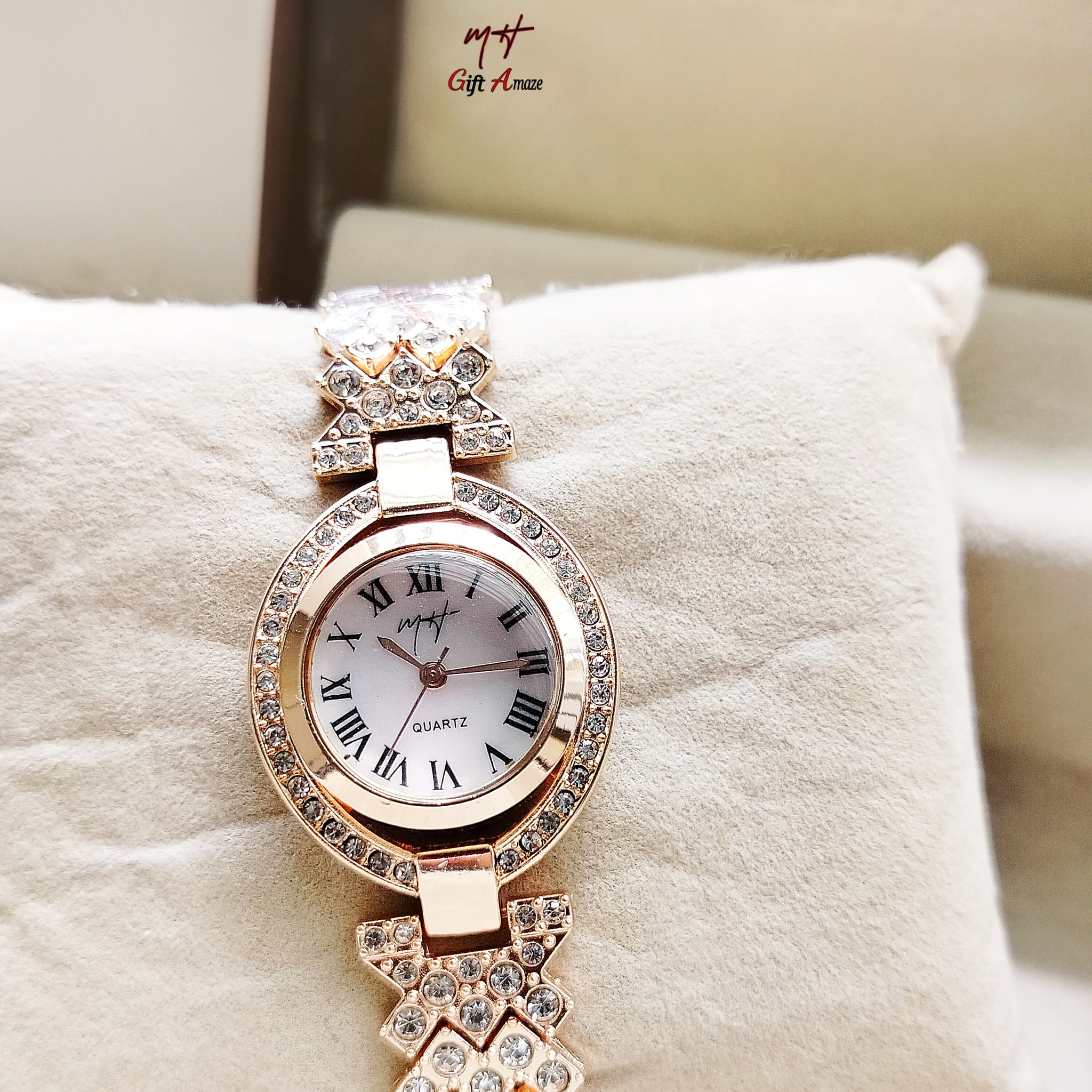 MH Stone Ladies Jewellery Watch