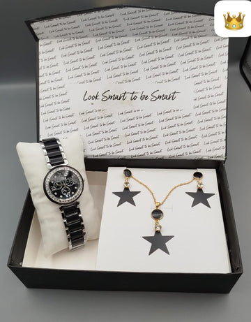 BRANDS  WOMEN WATCHES SET +LOCKET SET
