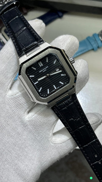 patek phillipe leather strap watch