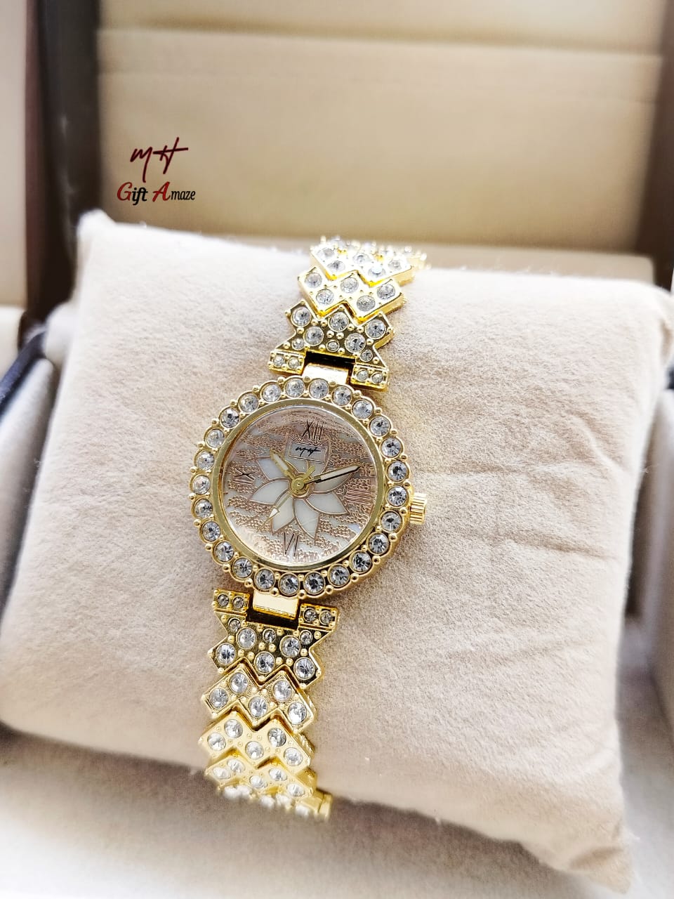 MH Stone Ladies Jewellery Watch