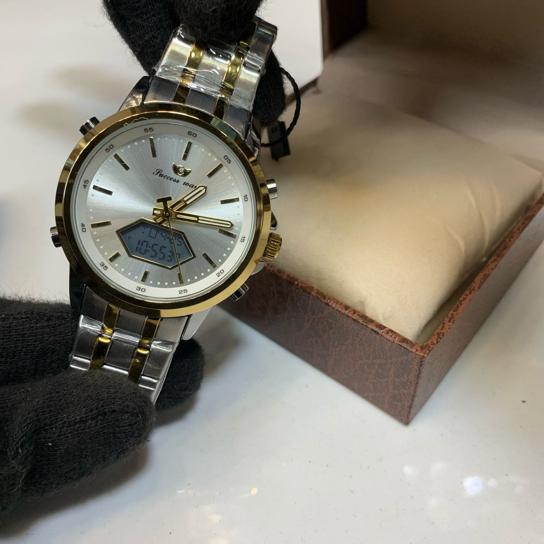 SuccesWay Men’s Double Time watch