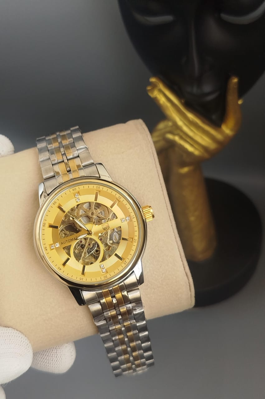 TRUEWORTH skelton dial watch