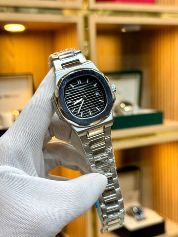 PATEK PHILLIPE MENS WATCH (Silver Chain)