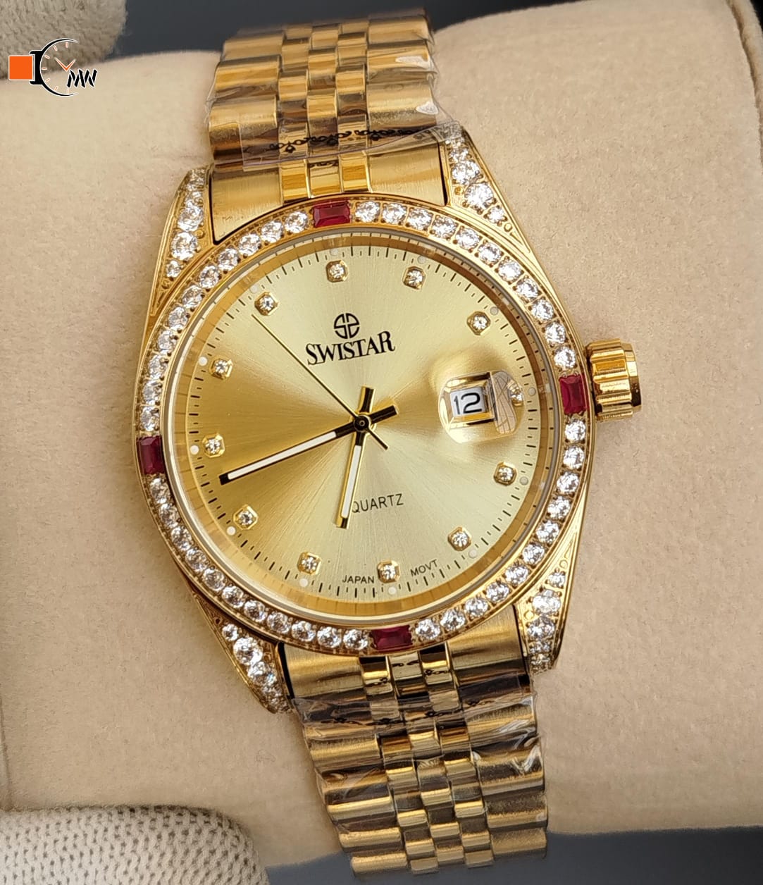 SWISTAR STONE CASE WATCH