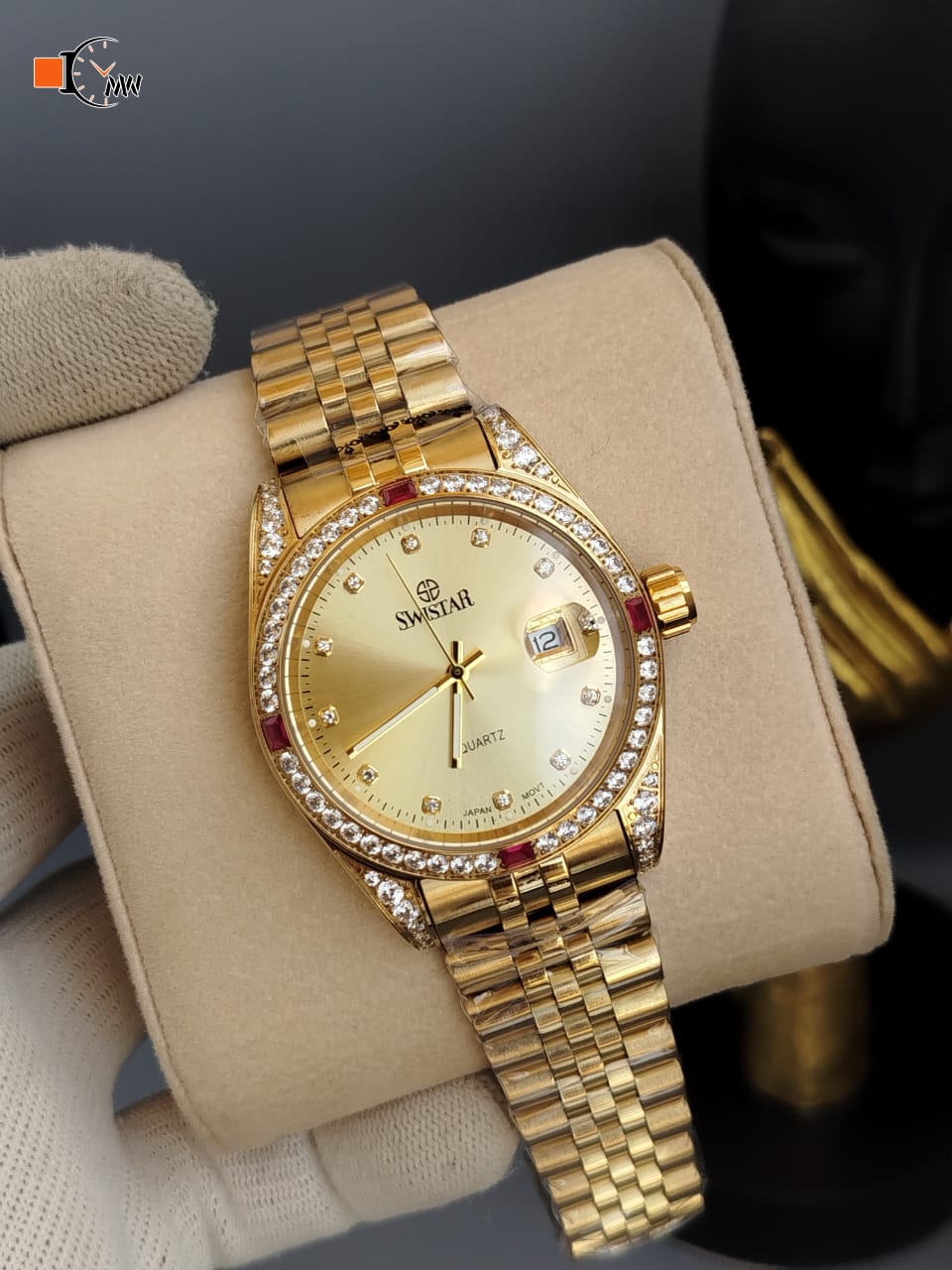 SWISTAR STONE CASE WATCH