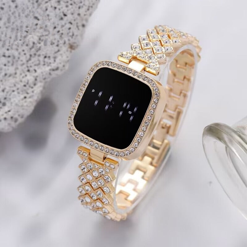 DIAMOND LED LADIES WATCH